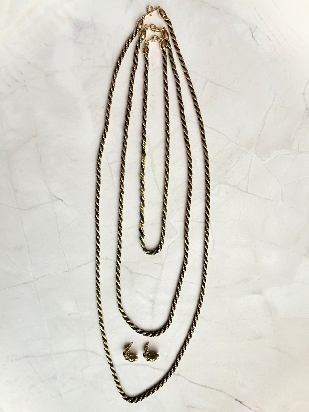 Vintage Trifari Necklace and Earrings Set